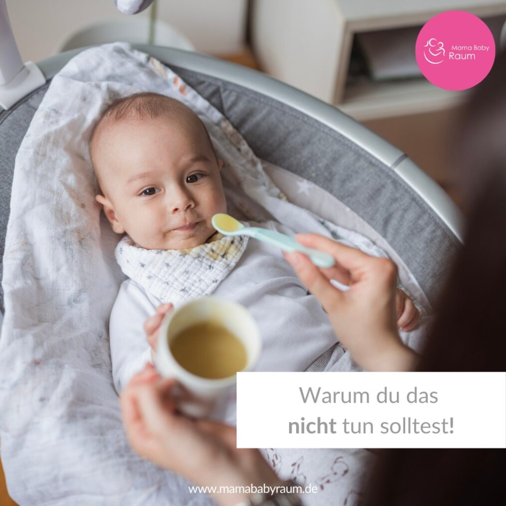 Beikost nicht im Newborn-Aufsatz, Sicherheit, Verschlucken, Wippe, Baby soll aufrecht sitzen